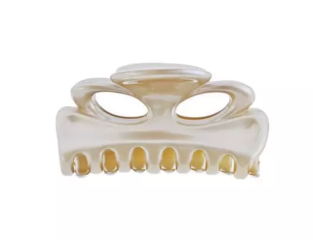 Французская заколка для волос, бежевая, 4х7,5 см Framboisine