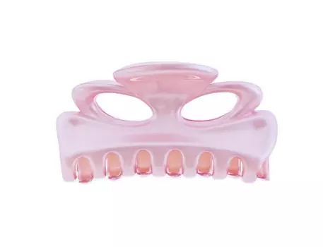 Французская заколка для волос розовая 4х7,5 см Framboisine