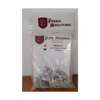 Французские егеря A Cheval - Набор команд A, Historical Miniatures - Franco Prussian War (10mm) (Perrin Miniatures)