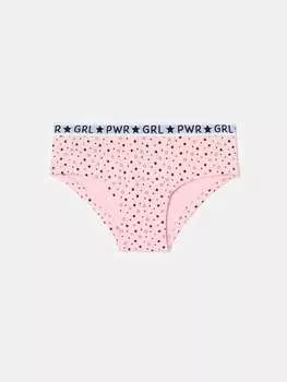 Французские трусики из органического хлопка с принтом Ovs, цвет pink