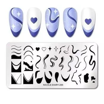 ФРАНЦУЗСКИЙ штамп для ногтей, Frezarkowo