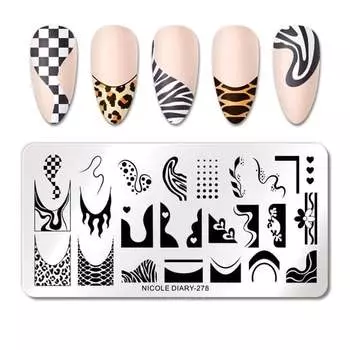 ФРАНЦУЗСКИЙ штамп для ногтей, Frezarkowo