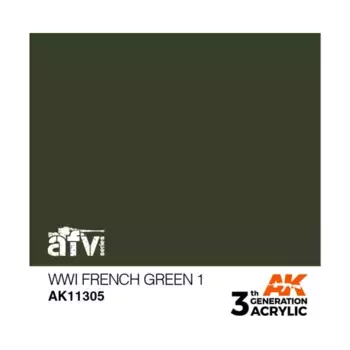 Французский зеленый №1 времен Первой мировой войны, 3rd Gen Acrylic - AFV