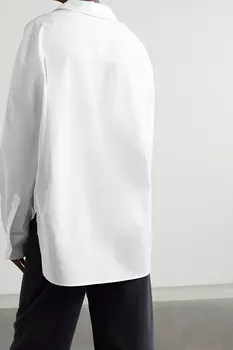 FRANKIE SHOP рубашка Lui из органического хлопка и поплина, белый