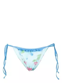 Frankies Bikinis плавки бикини Camilla с цветочным принтом, синий