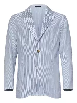 FRANZESE COLLECTION полосатый блейзер, синий