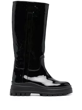 Fratelli Rossetti глянцевые сапоги, черный