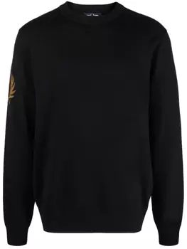 Fred Perry джемпер с вышитым логотипом, синий