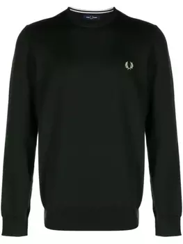 Fred Perry джемпер с вышитым логотипом, зеленый
