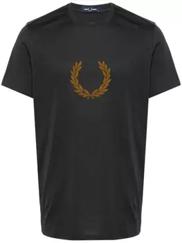 Fred Perry футболка с логотипом, серый