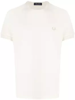Fred Perry футболка с вышивкой Laurel Wreath, белый