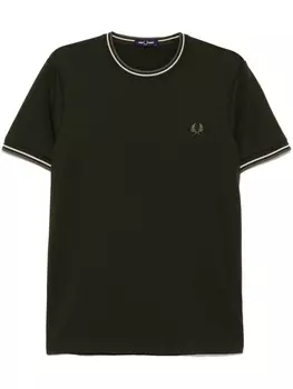 Fred Perry футболка Tipd, зеленый