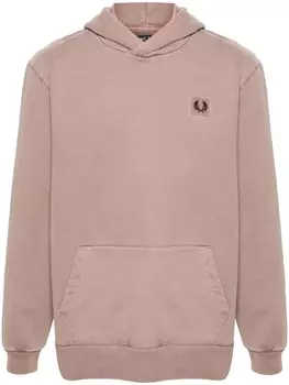 Fred Perry худи с логотипом, розовый