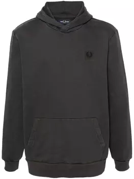 Fred Perry худи с логотипом, серый