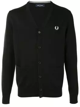 Fred Perry кардиган с вышитым логотипом, синий