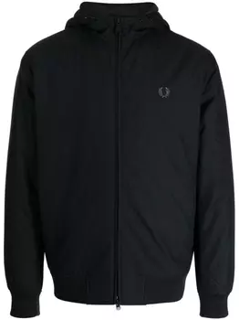 Fred Perry куртка Brentham с вышитым логотипом, черный