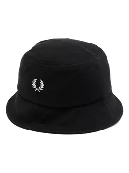 Fred Perry панама с вышитым логотипом, черный
