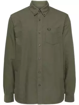 Fred Perry рубашка оксфорд, зеленый