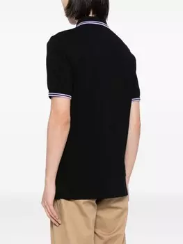 Fred Perry рубашка поло с контрастными полосками, черный