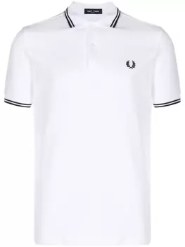 Fred Perry рубашка поло с логотипом, белый
