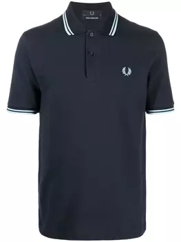 Fred Perry рубашка поло с вышитым логотипом, синий