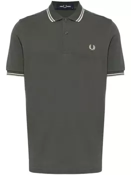 Fred Perry рубашка поло с вышитым логотипом, зеленый