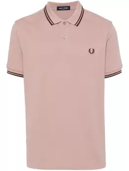 Fred Perry рубашка поло с вышитым логотипом, розовый
