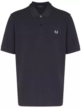 Fred Perry рубашка-поло с вышитым логотипом, синий