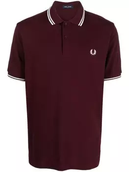 Fred Perry рубашка поло с вышитым логотипом, красный