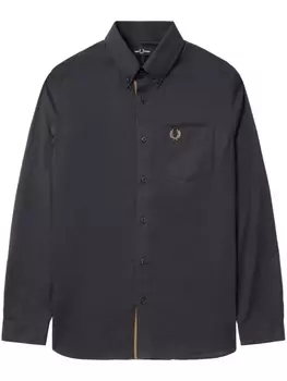 Fred Perry рубашка поло с вышивкой Laurel Wreath, серый