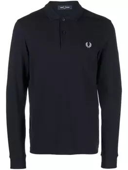 Fred Perry рубашка поло с вышивкой, синий