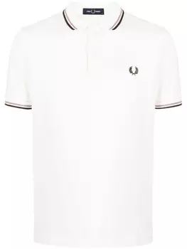 Fred Perry рубашка поло Twin Tipped, белый