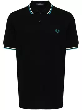 Fred Perry рубашка поло Twin Tipped, черный