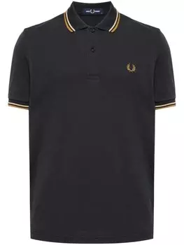 Fred Perry рубашка поло Twin Tipped, серый