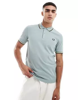 Fred Perry — темно-синяя рубашка-поло с контрастной двойной полоской на рукавах и воротнике