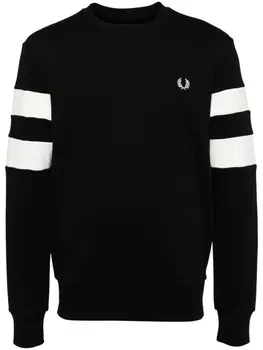 Fred Perry толстовка с вышитым логотипом, черный