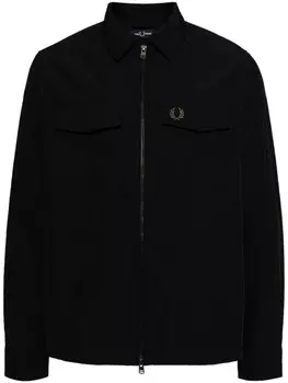Fred Perry ветровка на молнии с вышитым логотипом, черный
