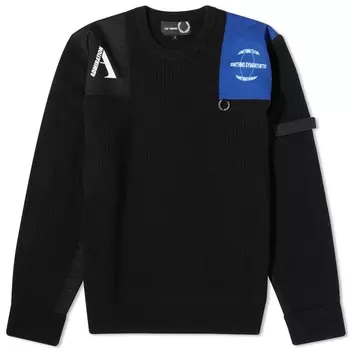 Fred Perry x Raf Simons Military Свитер, черный