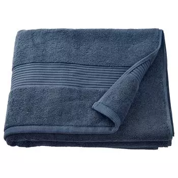 FREDRIKSJN ФРЕДРИКШЁН Банное полотенце, темно-синий, 70x140 см IKEA