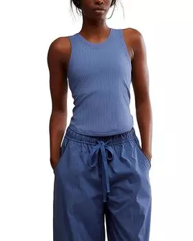 Free Comeback Tank Top Free People, синий