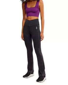 Free Go To Smooth Flare Leggings Free People, черный