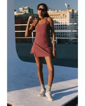 Free Never Better Active Dress Free People, красный