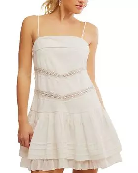 Free People Bliss Beauty Мини-платье Free People, слоновая кость/кремовый