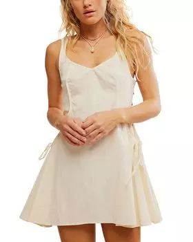 Free People Forever Fancy Mini Dress Free People, белый
