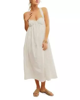 Free People Платье миди Poppi Free People, белый