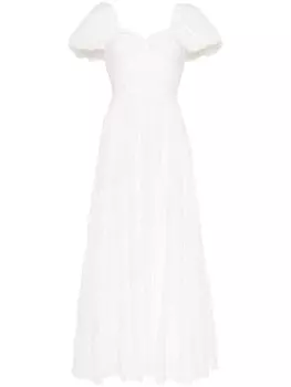 Free People платье со сборками, белый