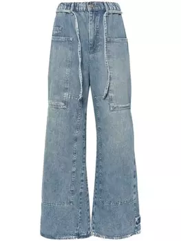 Free People широкие брюки J Crvy Outlaw, синий