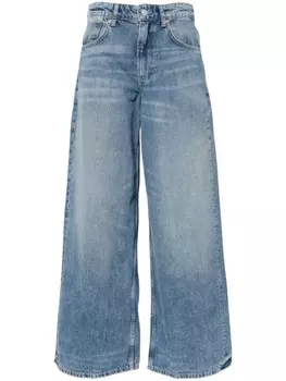 Free People широкие джинсы Waterfalls, синий