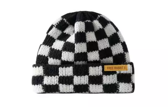Free Rabbit Шапка унисекс RABBIT, Черно-белый