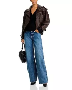 FRENCH CONNECTION Пушистый вязаный свитер, черный